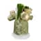 12" St. Patrick's Irish Standing Santa Claus Christmas Figure with Teddy Bear and Gift Bag